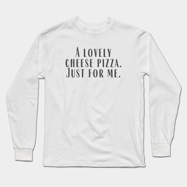 Cheese Pizza Long Sleeve T-Shirt by ryanmcintire1232